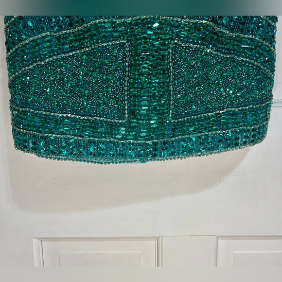 Sherri Hill size 2 emerald beaded cocktail dress - Picture 8 of 17